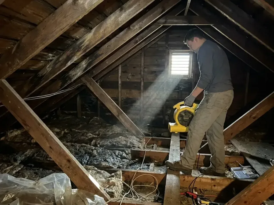 attic-water-damage-drying-proc-007 — frequently asked questions, Emergency Water Extraction & 24/7 Flood Response in Federal…